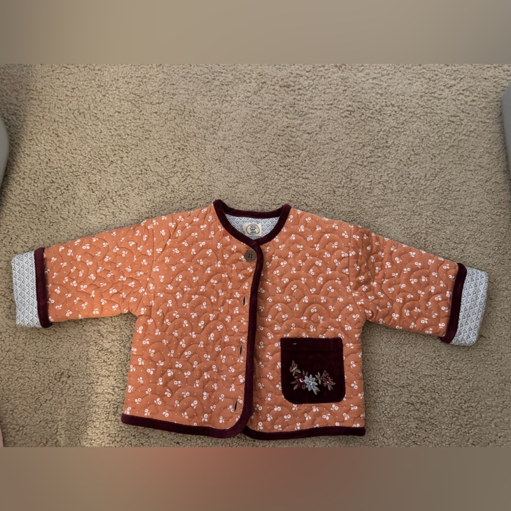 Kids Jacket - Orange and Gray